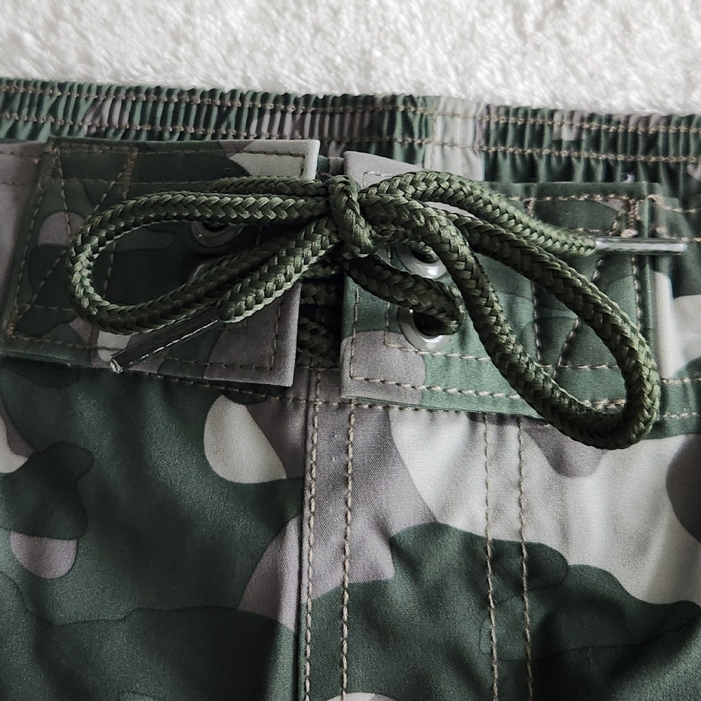 🩳 George Men’s XL Camouflage Swim Shorts Size 40–42 – NWT, 9” Inseam Camo Army - Picture 10 of 16